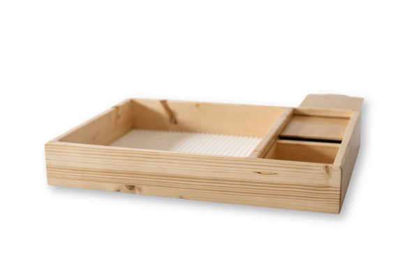 Slide open the lid